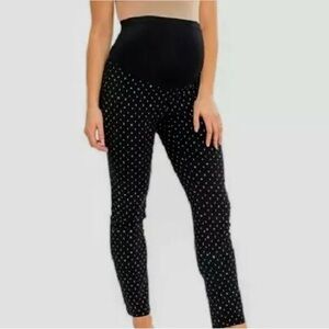 Great Expectations Black and White Maternity Pants